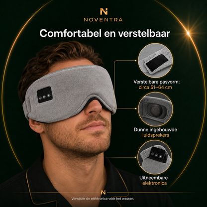 Noventra™ DroomRust – Bluetooth-slaapmasker