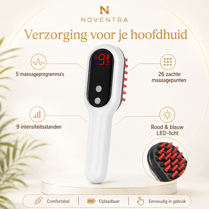Noventra™ ScalpCare – Hoofdhuidmassageborstel