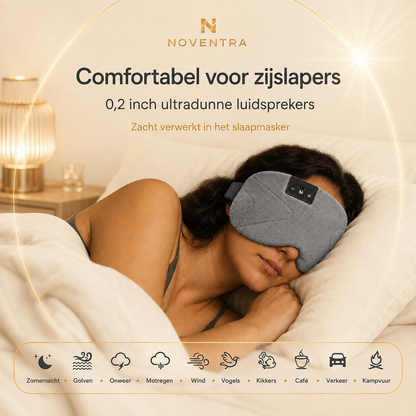 Noventra™ DroomRust – Bluetooth-slaapmasker