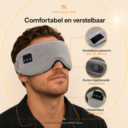 Noventra™ DroomRust – Bluetooth-slaapmasker