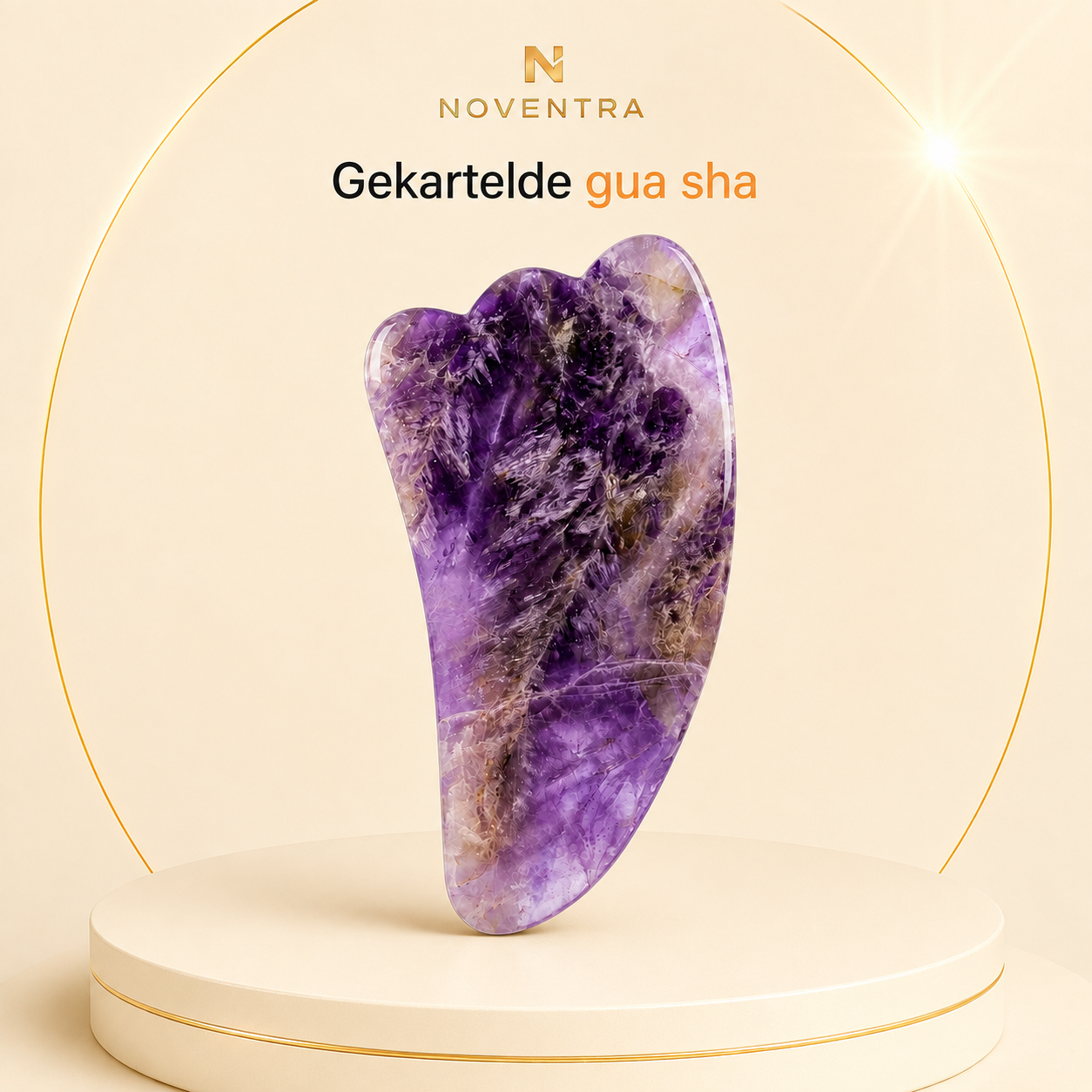 Noventra™ Amethist Roller & Gua Sha Set