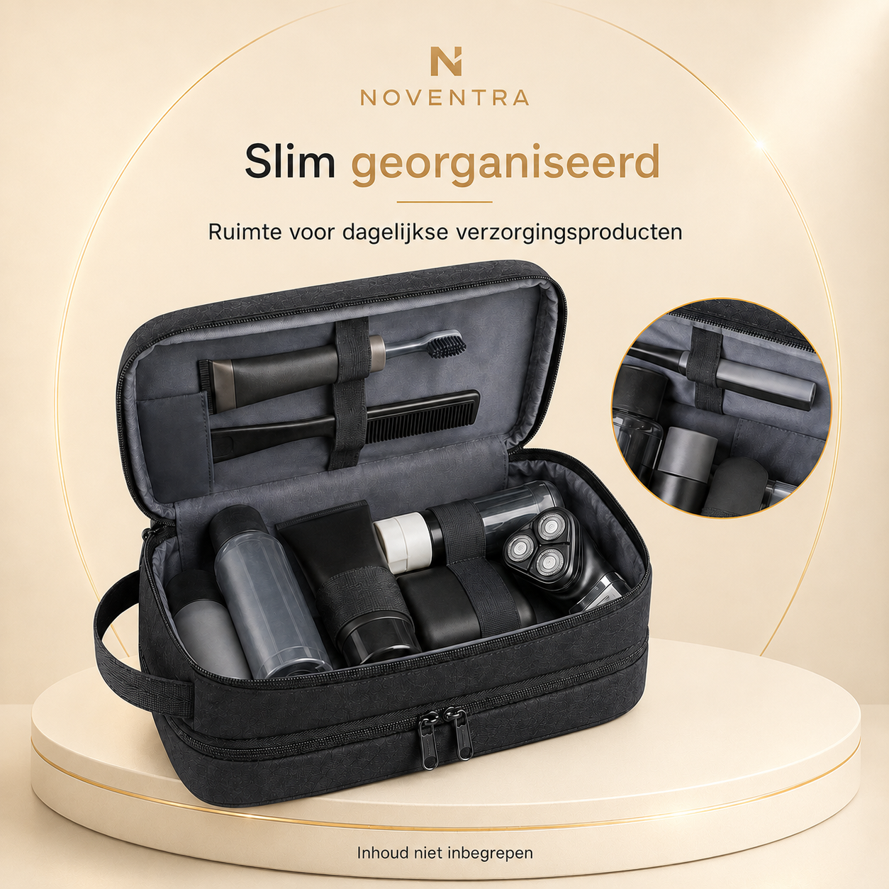 Noventra™ Heren Toilettas voor Reizen